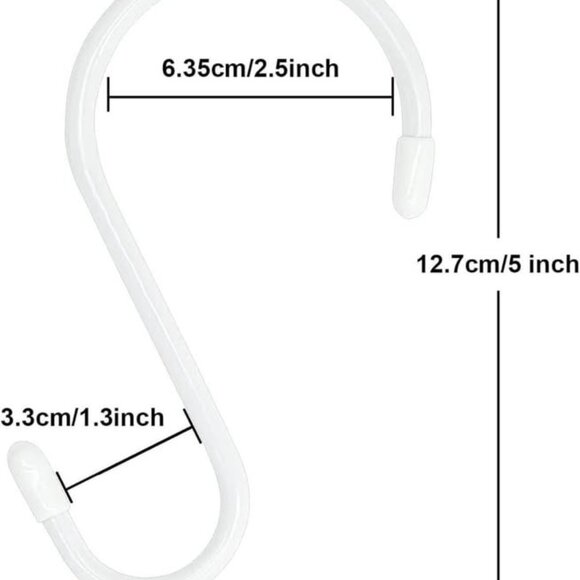 10 Pcs 5 inch White S Hook - Picture 2 of 2